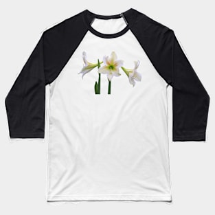 White Lily Baseball T-Shirt